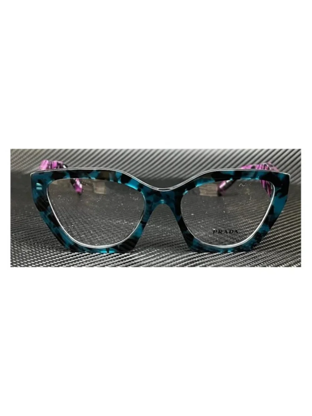 New PRADA Women Teal Tortoise Green Eyeglasses 54-18-140